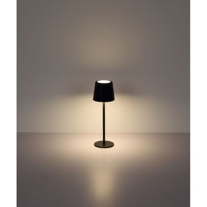 Globo - LED Димируема екстериорна сензорна настолна лампа LED/2W/5V 3000/4000/6000K 2200 mAh IP44 черен