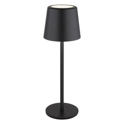 Globo - LED Димируема екстериорна сензорна настолна лампа LED/2W/5V 3000/4000/6000K 2200 mAh IP44 черен