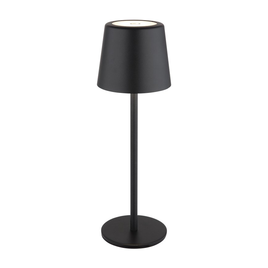 Globo - LED Димируема екстериорна сензорна настолна лампа LED/2W/5V 3000/4000/6000K 2200 mAh IP44 черен