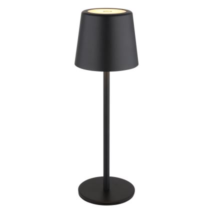 Globo - LED Димируема екстериорна сензорна настолна лампа LED/2W/5V 3000/4000/6000K 2200 mAh IP44 черен