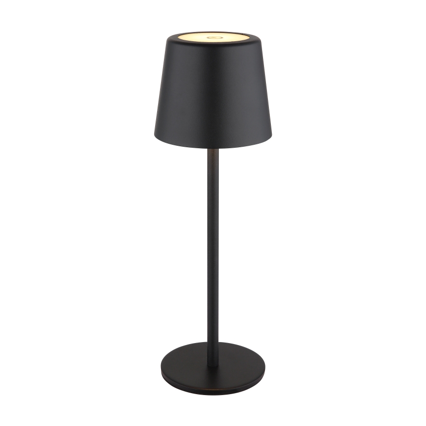 Globo - LED Димируема екстериорна сензорна настолна лампа LED/2W/5V 3000/4000/6000K 2200 mAh IP44 черен