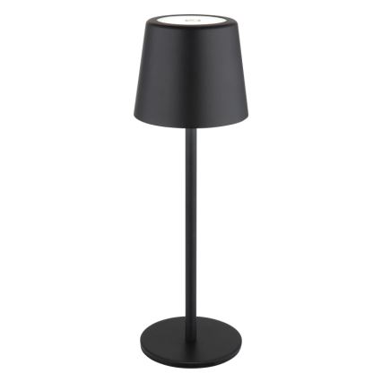 Globo - LED Димируема екстериорна сензорна настолна лампа LED/2W/5V 3000/4000/6000K 2200 mAh IP44 черен