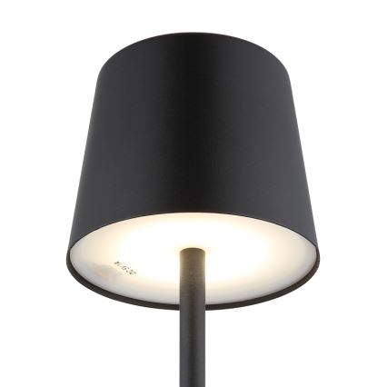 Globo - LED Димируема екстериорна сензорна настолна лампа LED/2W/5V 3000/4000/6000K 2200 mAh IP44 черен
