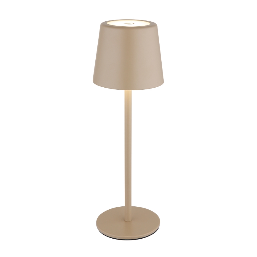 Globo - LED Димируема екстериорна сензорна настолна лампа LED/2W/5V 3000/4000/6000K 2200 mAh IP44 кремав