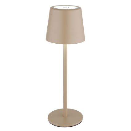 Globo - LED Димируема екстериорна сензорна настолна лампа LED/2W/5V 3000/4000/6000K 2200 mAh IP44 кремав