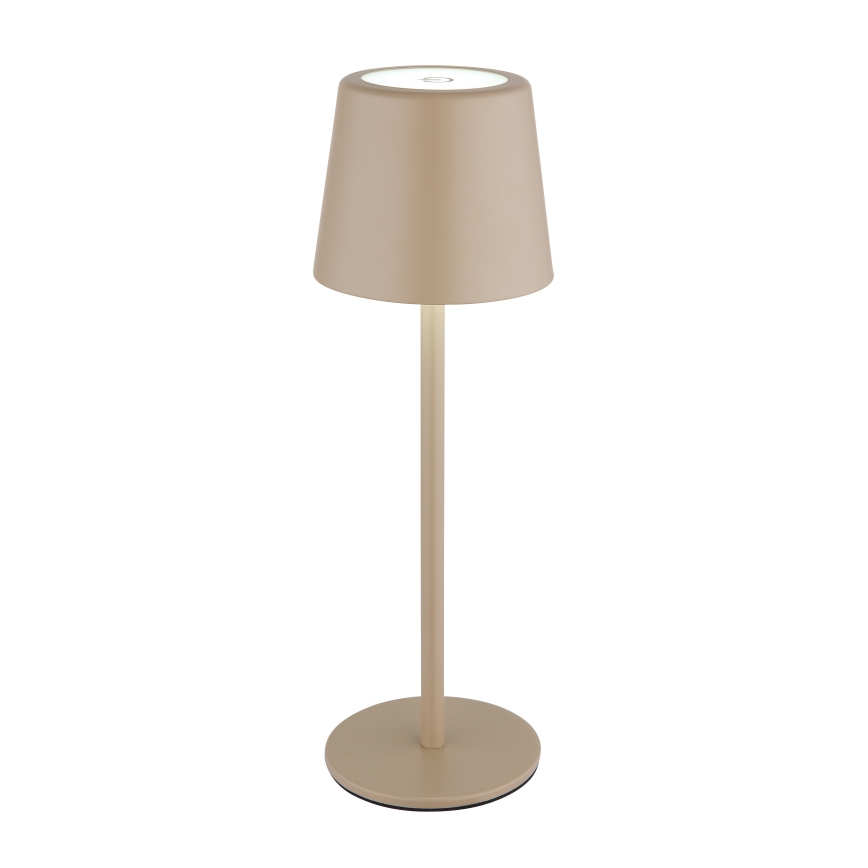 Globo - LED Димируема екстериорна сензорна настолна лампа LED/2W/5V 3000/4000/6000K 2200 mAh IP44 кремав