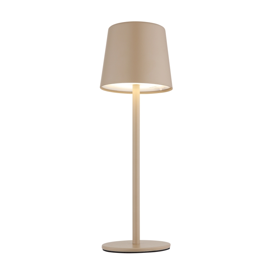 Globo - LED Димируема екстериорна сензорна настолна лампа LED/2W/5V 3000/4000/6000K 2200 mAh IP44 кремав