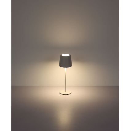 Globo - LED Димируема екстериорна сензорна настолна лампа LED/2W/5V 3000/4000/6000K 2200 mAh IP44 бял