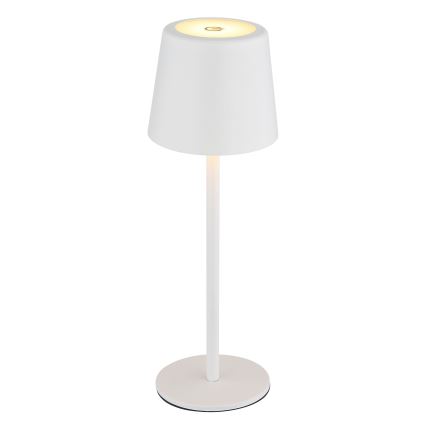 Globo - LED Димируема екстериорна сензорна настолна лампа LED/2W/5V 3000/4000/6000K 2200 mAh IP44 бял