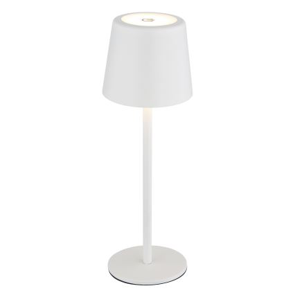 Globo - LED Димируема екстериорна сензорна настолна лампа LED/2W/5V 3000/4000/6000K 2200 mAh IP44 бял