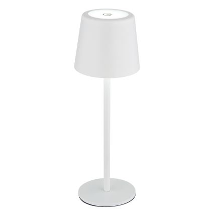 Globo - LED Димируема екстериорна сензорна настолна лампа LED/2W/5V 3000/4000/6000K 2200 mAh IP44 бял