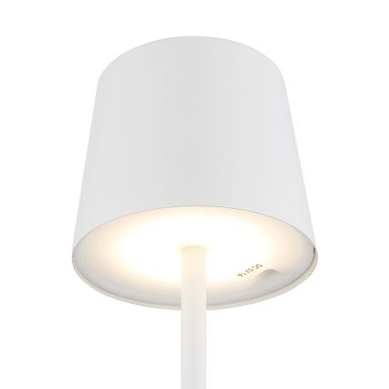 Globo - LED Димируема екстериорна сензорна настолна лампа LED/2W/5V 3000/4000/6000K 2200 mAh IP44 бял