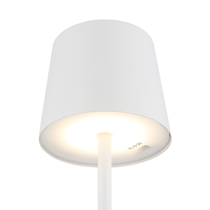 Globo - LED Димируема екстериорна сензорна настолна лампа LED/2W/5V 3000/4000/6000K 2200 mAh IP44 бял