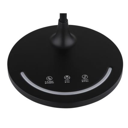 Globo - LED Димируем гъвкав докосване настолна лампа LED/12W/230V 3000/4000/6500K CRI 90 черен
