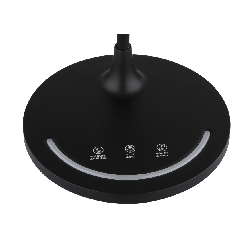 Globo - LED Димируем гъвкав докосване настолна лампа LED/12W/230V 3000/4000/6500K CRI 90 черен