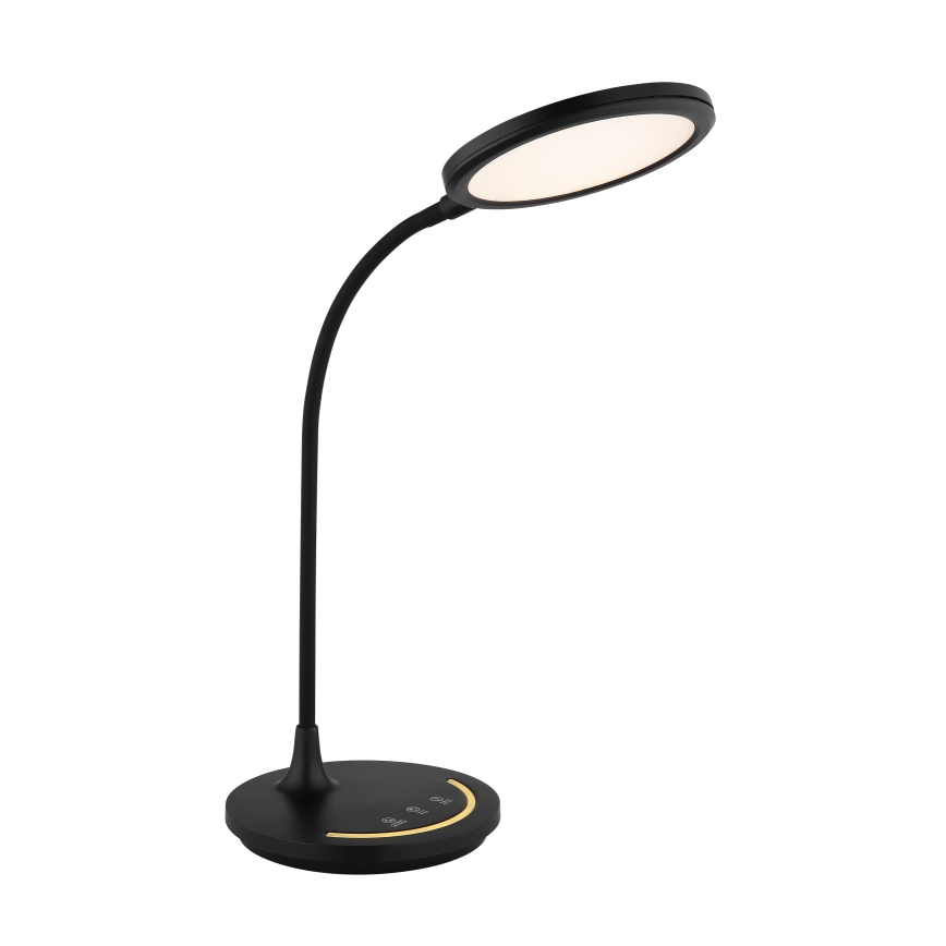 Globo - LED регулируема гъвкава настолна лампа с докосване LED/12W/230V 3000/4000/6500K CRI 90 черна