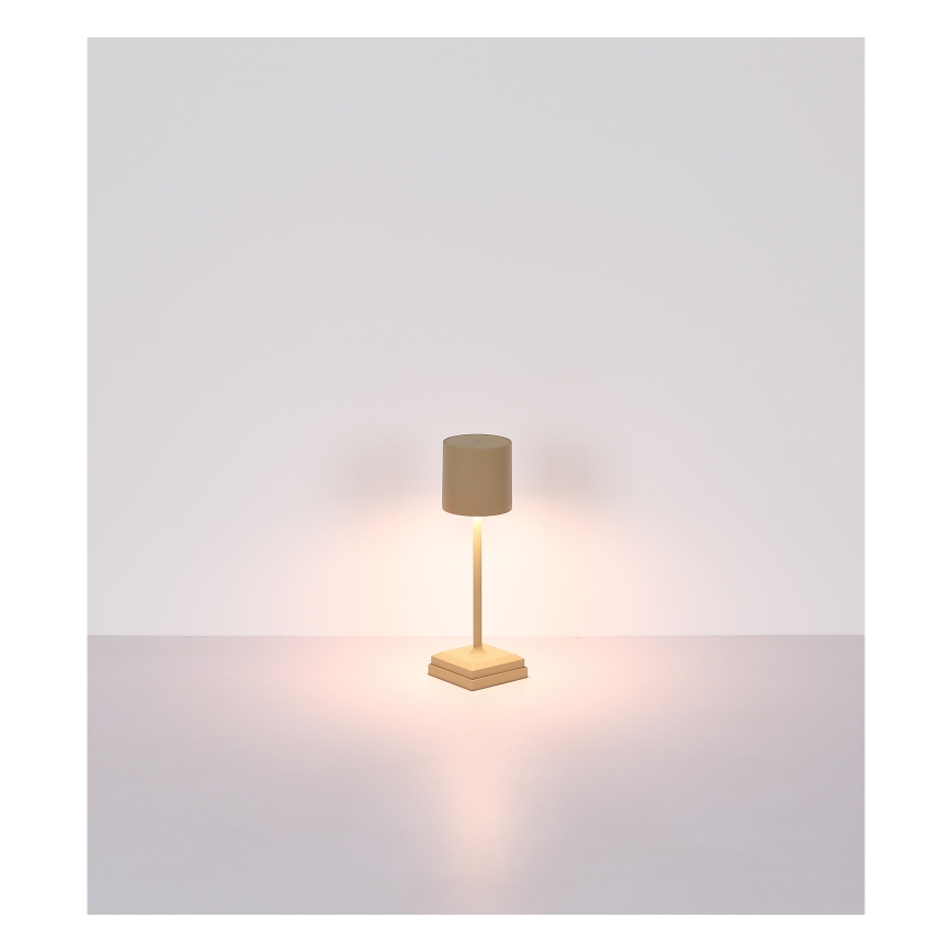 Globo - LED Сензорна зареждаема настолна лампа с регулируема яркост LED/1,5W/5V 2200 mAh бежова