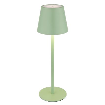 Globo - LED димируема сензорна зареждаща външна настолна лампа 3-в-1 LED/3W/5V 3000/4000/5000K IP54 1800 mAh зелена