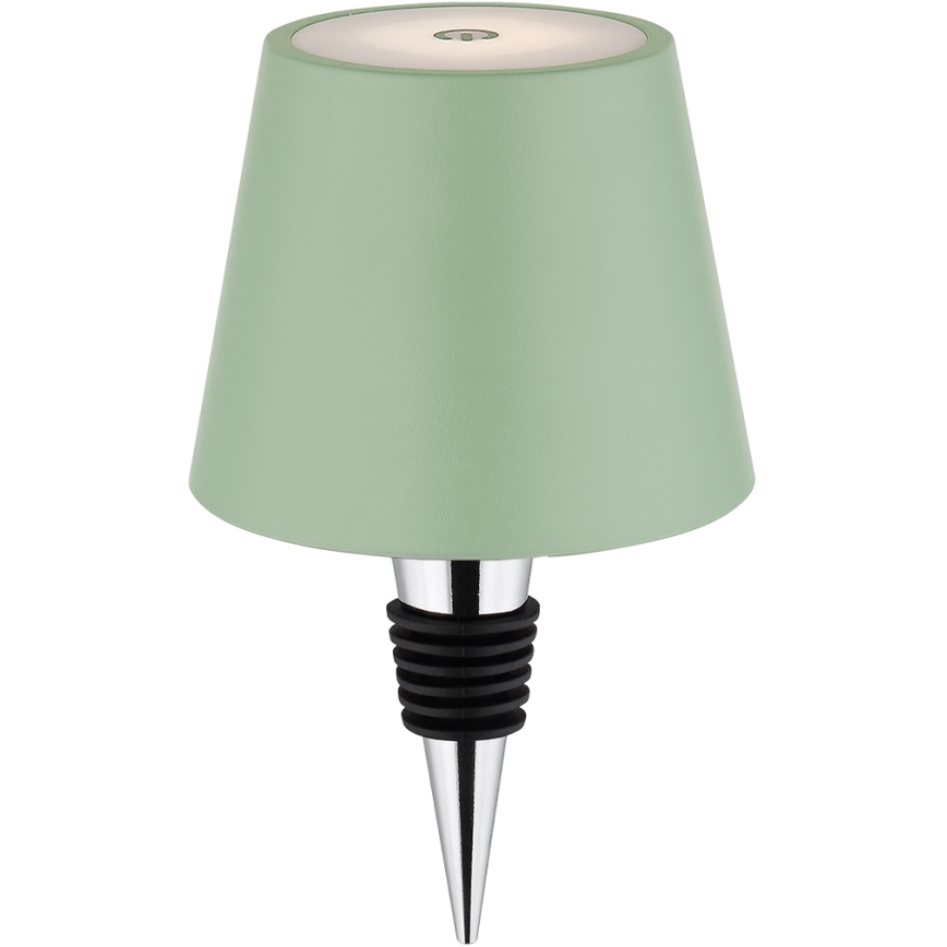 Globo - LED димируема сензорна зареждаща външна настолна лампа 3-в-1 LED/3W/5V 3000/4000/5000K IP54 1800 mAh зелена