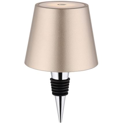 Globo - LED димируема сензорна презареждаема външна настолна лампа 3 в 1 LED/3W/5V 3000/4000/5000K IP54 1800 mAh месинг