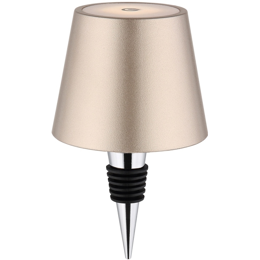 Globo - LED димируема сензорна презареждаема външна настолна лампа 3 в 1 LED/3W/5V 3000/4000/5000K IP54 1800 mAh месинг