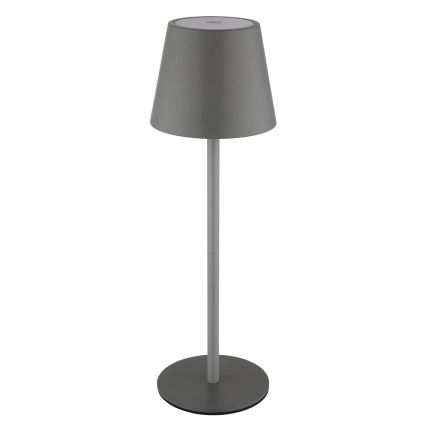 Globo - Димируема LED сензорна презареждаема външна настолна лампа 3 в 1 LED/3W/5V 3000/4000/5000K IP54 1800 mAh сива