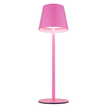 Globo - LED сензорна димируема презареждаема външна настолна лампа 3 в 1 LED/3W/5V 3000/4000/5000K IP54 1800 mAh розова