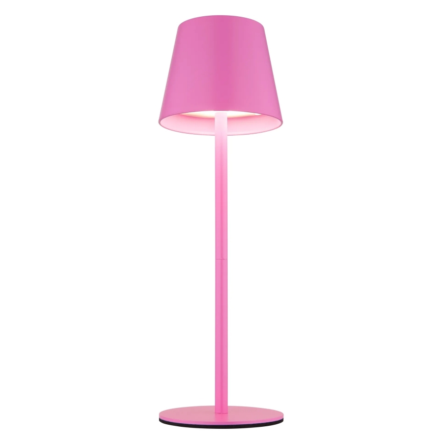 Globo - LED сензорна димируема презареждаема външна настолна лампа 3 в 1 LED/3W/5V 3000/4000/5000K IP54 1800 mAh розова