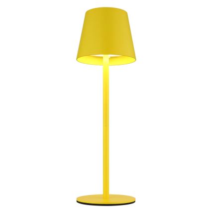 Globo - Димируема сензорна презареждаема външна настолна лампа 3 в 1 LED/3W/5V 3000/4000/5000K IP54 1800 mAh жълта