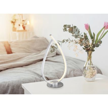 Globo - LED настолна лампа LED/6W/230V сребриста