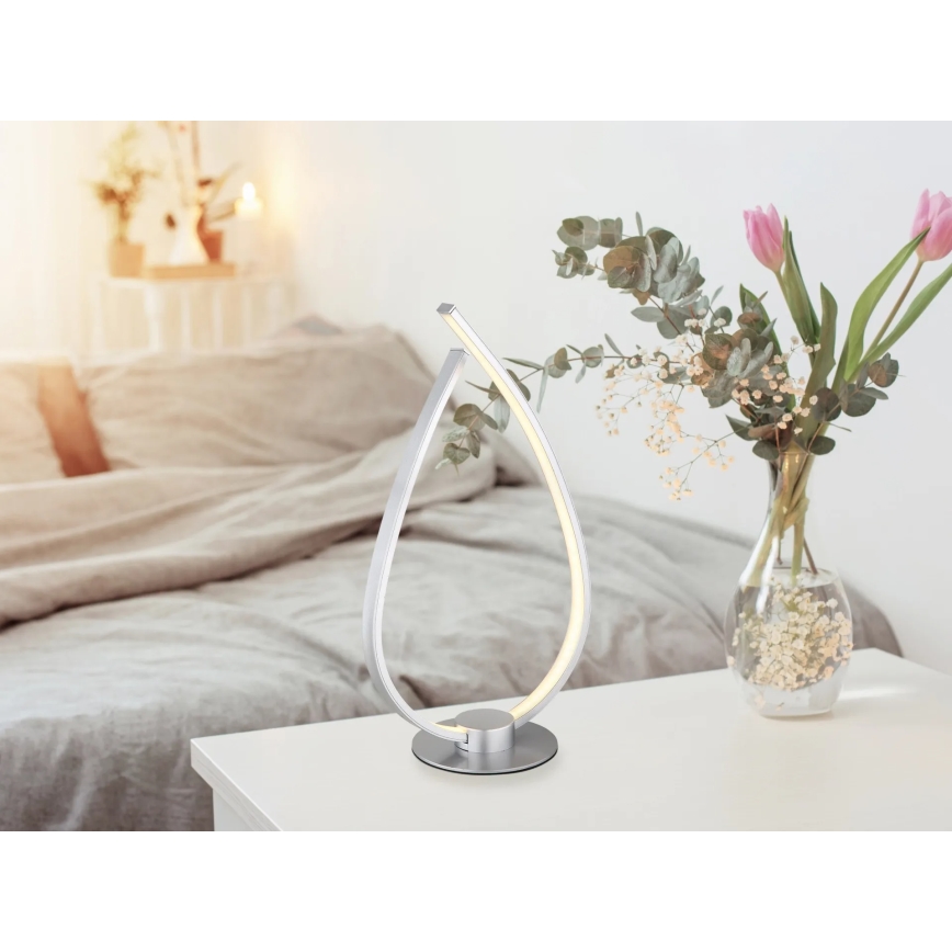 Globo - LED настолна лампа LED/6W/230V сребриста