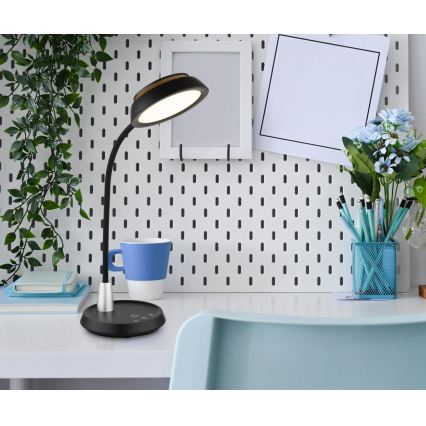 Globo - Димируема сензорна LED настолна лампа LED/12W/230V 3000/4000/6500K, черна