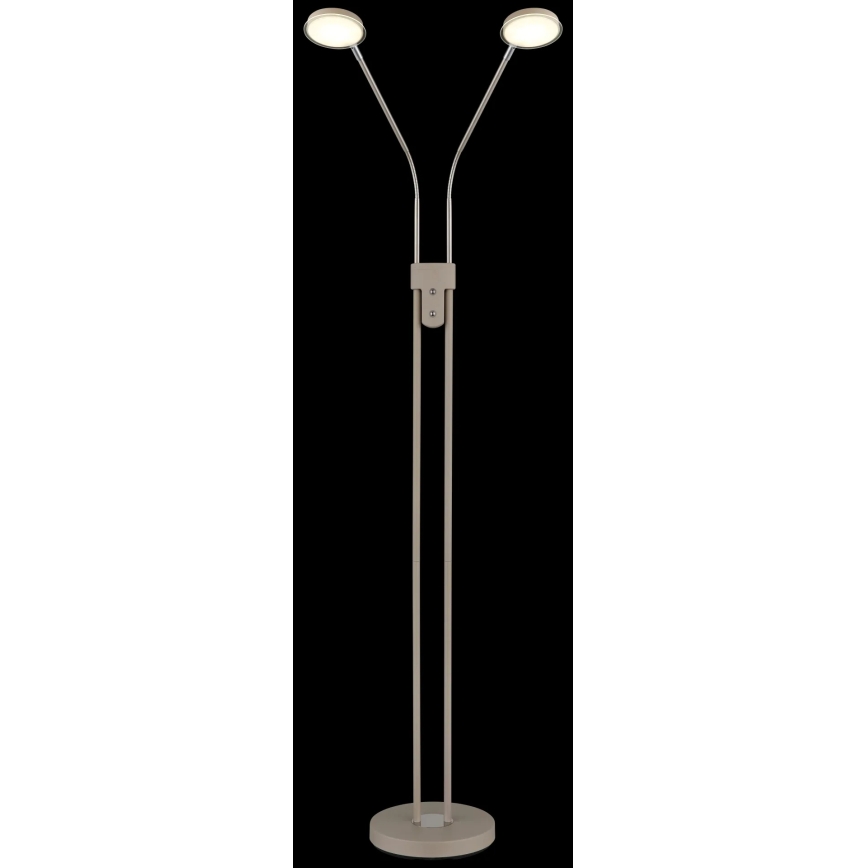 Globo - Димируема LED подова лампа 2xLED/6,5W/230V 2700/3350/4000K, бежова