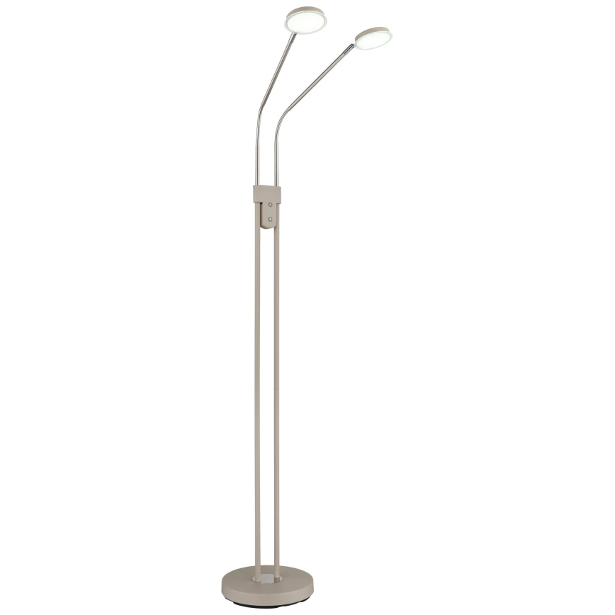 Globo - Димируема LED подова лампа 2xLED/6,5W/230V 2700/3350/4000K, бежова