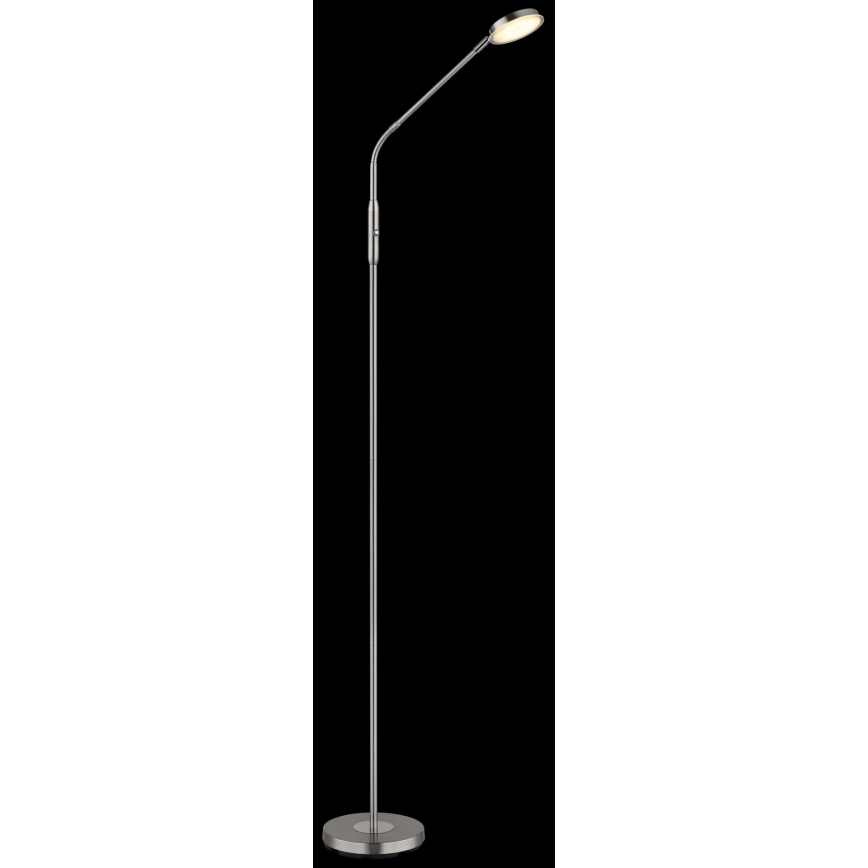 Globo - Димируема сензорна LED подова лампа LED/6,5W/230V 2700/3350/4000K матов хром