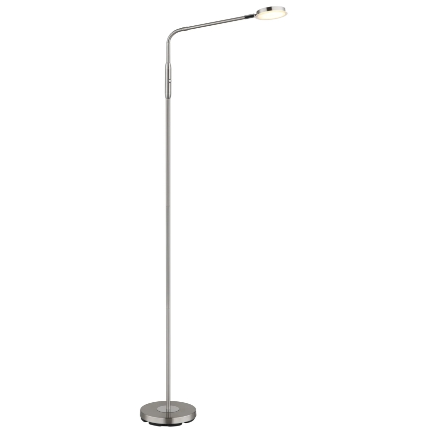 Globo - Димируема сензорна LED подова лампа LED/6,5W/230V 2700/3350/4000K матов хром