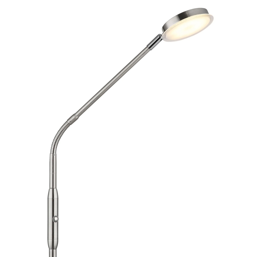 Globo - Димируема сензорна LED подова лампа LED/6,5W/230V 2700/3350/4000K матов хром