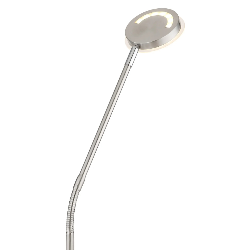 Globo - Димируема сензорна LED подова лампа LED/6,5W/230V 2700/3350/4000K матов хром