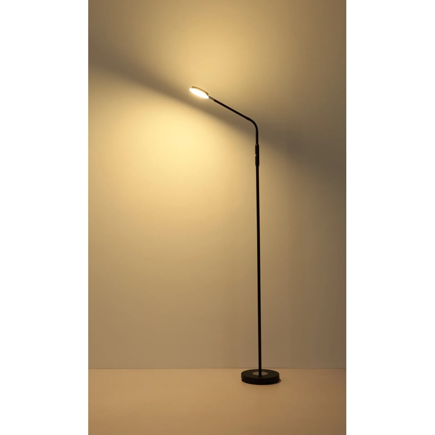 Globo - димируема подова лампа с докосване LED/6,5W/230V 2700/3350/4000K черна