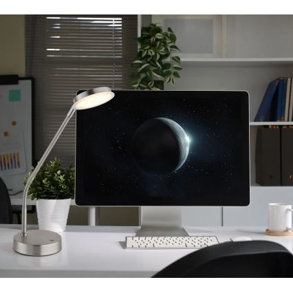 Globo - LED димируема настолна лампа с докосване LED/6,5W/230V 2700/3350/4000K матов хром