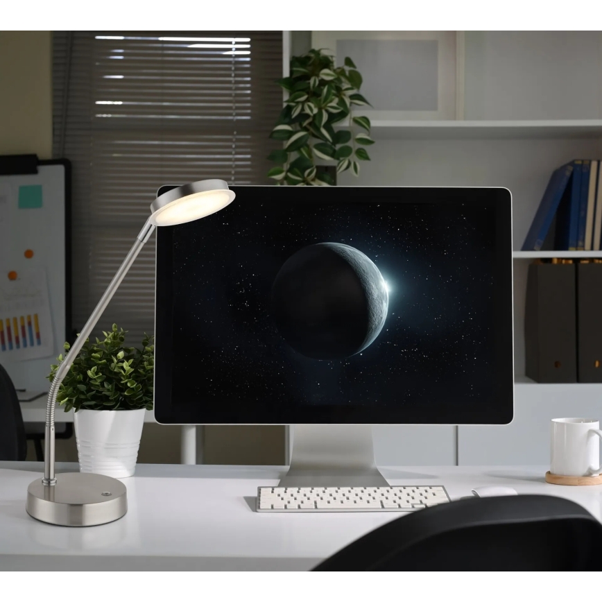 Globo - LED димируема настолна лампа с докосване LED/6,5W/230V 2700/3350/4000K матов хром