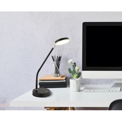 Globo - LED димируема сензорна настолна лампа LED/6,5W/230V 2700/3350/4000K черна