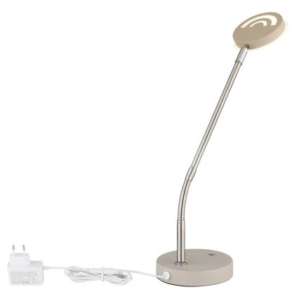 Globo - димируема сензорна настолна LED лампа LED/6,5W/230V 2700/3350/4000K бежова