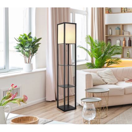 Globo - Подова лампа 1xE27/60W/230V черна