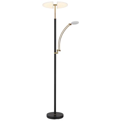 Globo - LED димируема подова лампа LED/40W/230V + LED/5,5W 2700/4000/6000K черна