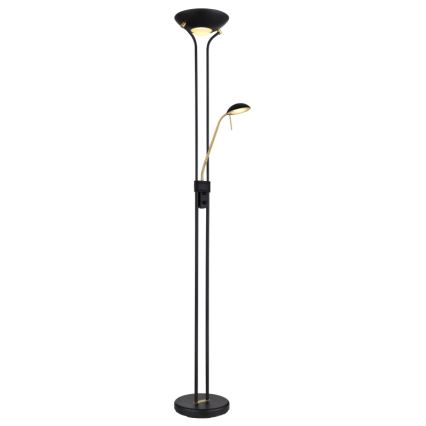 Globo - LED Димируем лампион LED/20W/230V + LED/5,5W 3000K черен/златист