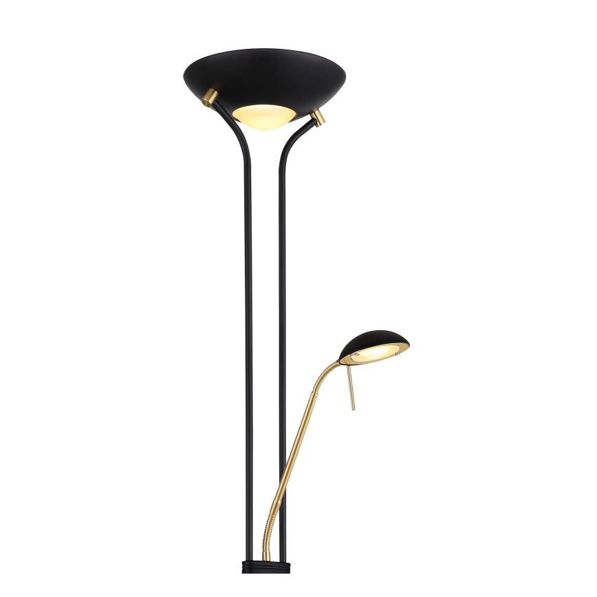 Globo - LED Димируем лампион LED/20W/230V + LED/5,5W 3000K черен/златист
