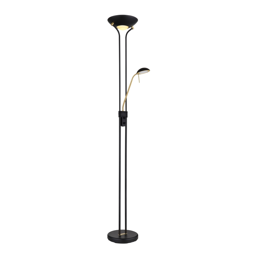 Globo - LED регулируема настолна лампа LED/20W/230V + LED/5,5W 3000K черно/златисто