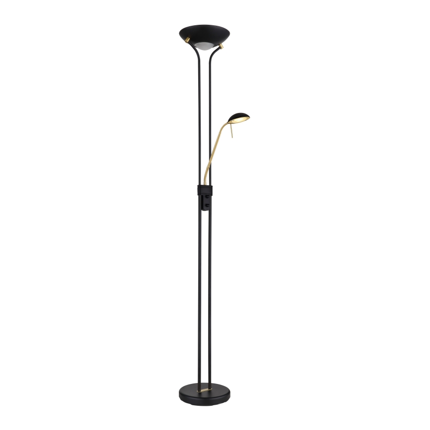 Globo - LED регулируема настолна лампа LED/20W/230V + LED/5,5W 3000K черно/златисто