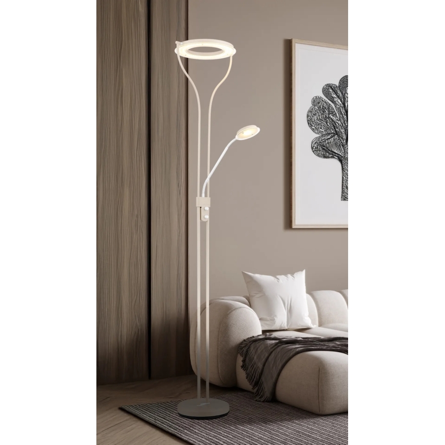 Globo - LED димируема подова лампа LED/20W/230V + LED/4W 3000K